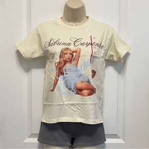 Sabrina Carpenter Graphic Tee in Ivory